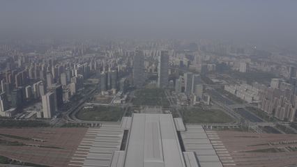 4K-log郑州东站高铁站航拍_3840X2160_高清视频素材下载(编号:2960458)_实拍视频