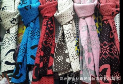 【自主新款毛线围巾厂家直供支持混批可定制加厚防寒毛线围巾201】郑州金林商场情丝雨蒙礼品商行 - 产品库